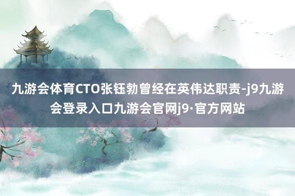 九游会体育CTO张钰勃曾经在英伟达职责-j9九游会登录入口九游会官网j9·官方网站